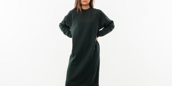 SELECTED Hally Longsleeve Sweatjurk Dress Scarab