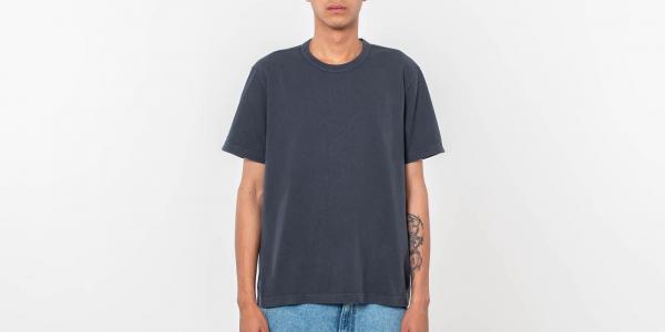Our Legacy New Box Tee Compact Cotton Moto Blue