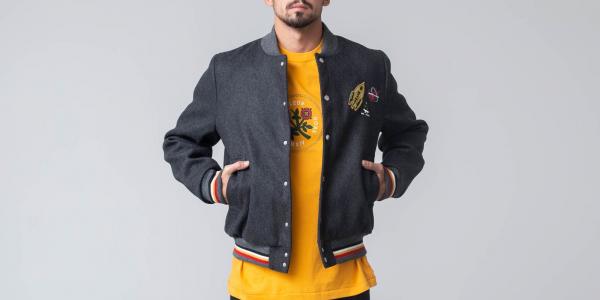 MAISON KITSUNÉ Plain Woolen Teddy Jacket Anthracite