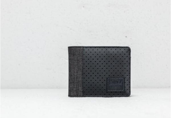 Herschel Supply Co. Edward+ Wallet Black Crosshatch/ Black/ White
