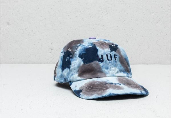 HUF Spot Dyed 6 Panel Cap White