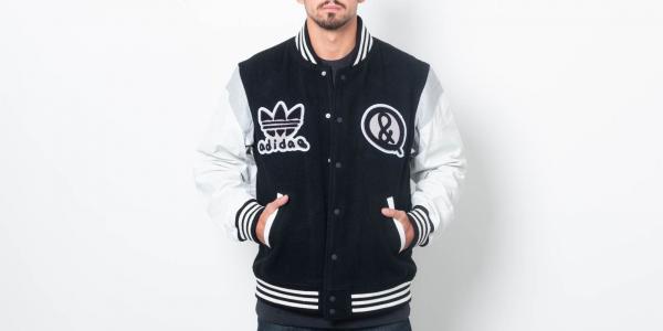 adidas x United Arrows Sons Varsity Jacket Black/ White