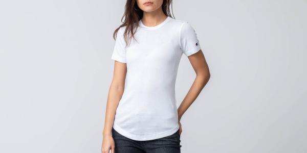 Champion Crewneck Tee White