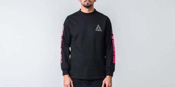 HUF Neo Triple Triangle Longsleeve Tee Black