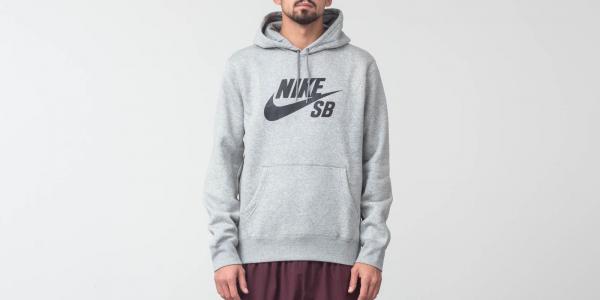 Nike SB Icon Essential Hoodie Dark Grey/ Black