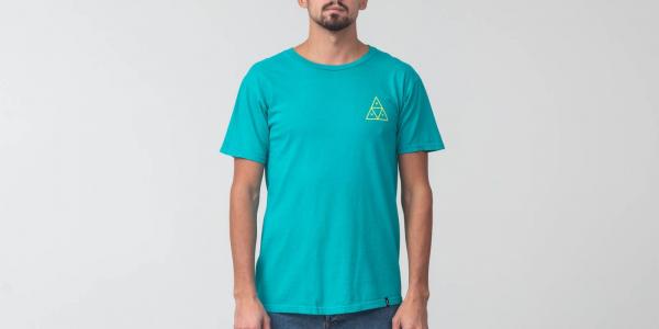 HUF High Tide Triangle Shortsleeves Tee Tropical Green