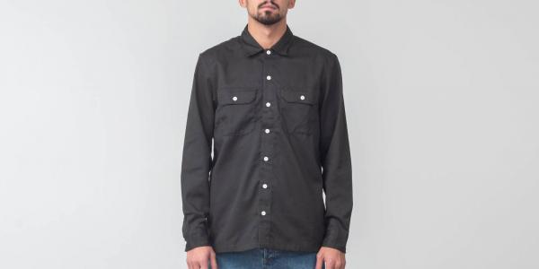 Carhartt WIP Longsleeve Master Shirt Asphalt Rinsed