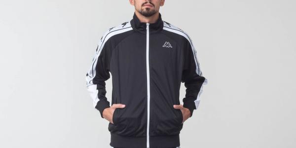 Kappa 222 Banda 10 Ahran Jacket Black/ White