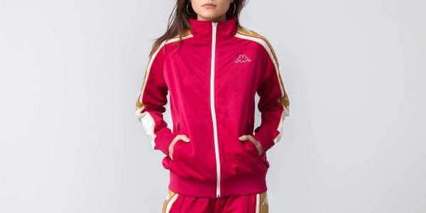 Kappa 222 Banda 10 Anay Jacket Red Cerise/ White/ Gold