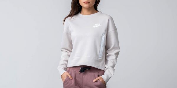 Nike Sportswear Tech Fleece Crewneck Top Desert Sand
