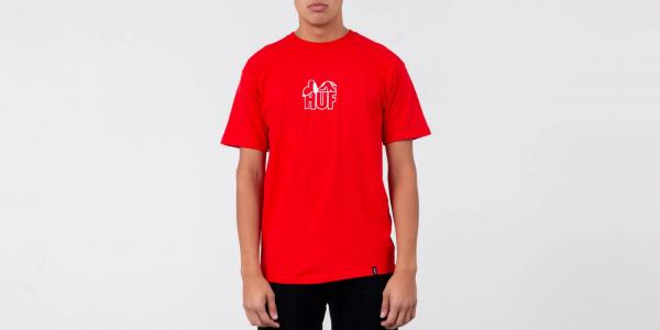 HUF x Peanuts Snoopy Resting Tee Red