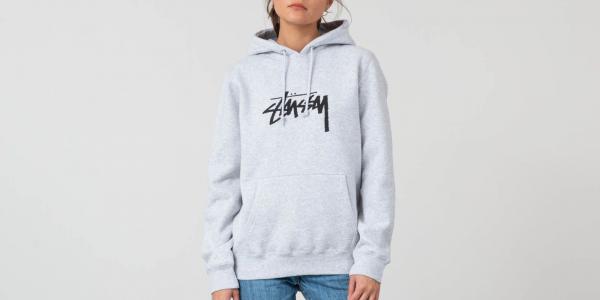 Stüssy Stock Hoodie Ash Heather