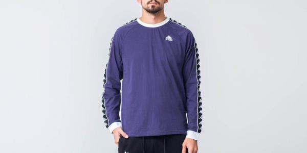 Kappa 222 Banda Auyen Tee Blue Greystone/ Black