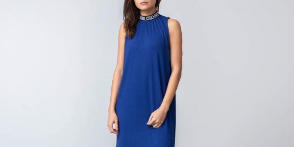 Bibi Chemnitz Rib Dress Blue