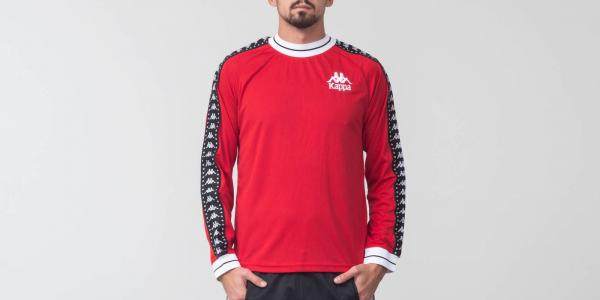 Kappa Authentic Aneat Longsleeves Tee Red/ White