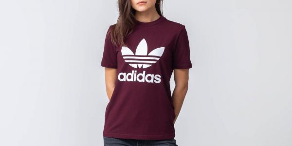 adidas Trefoil Tee Maroon