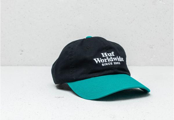 HUF Worldwide CV 6 Panel Cap Black