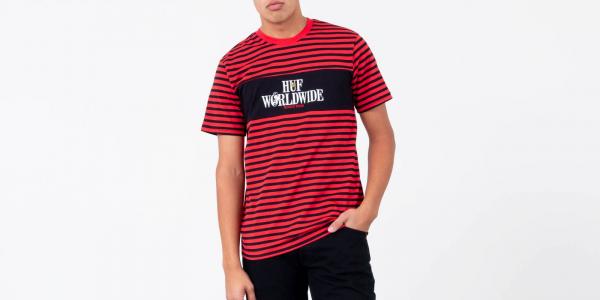 HUF x Peanuts Party Animal Shortsleeves Tee Red