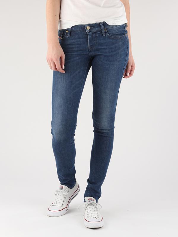 Džíny Diesel Skinzee-Low L.32 Pantaloni Modrá
