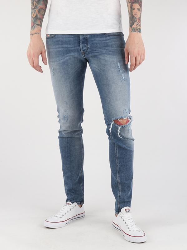 Džíny Diesel Sleenker L.32 Pantaloni Modrá