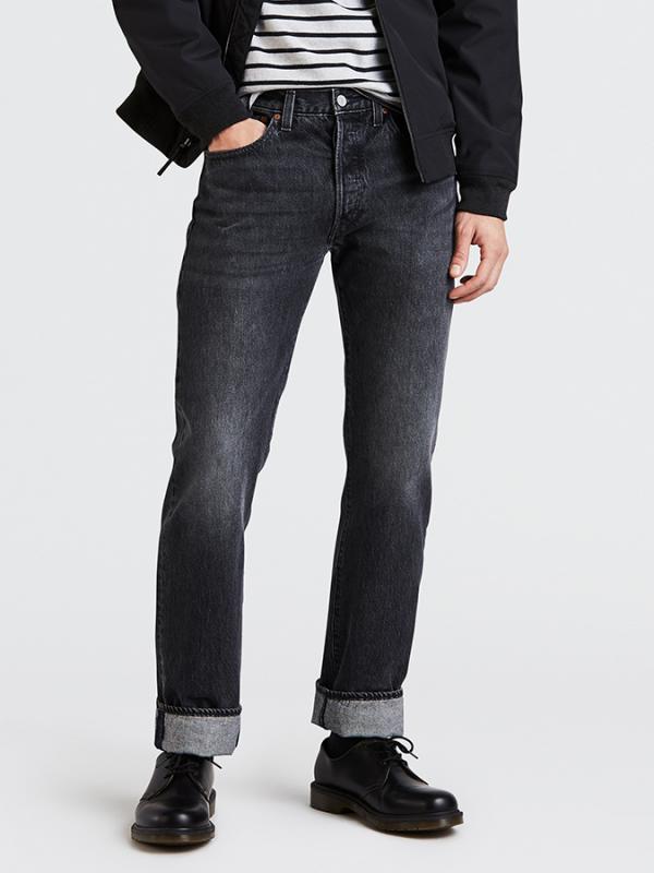 Džíny LEVI'S 501 Original Fit Mlk Warp Černá