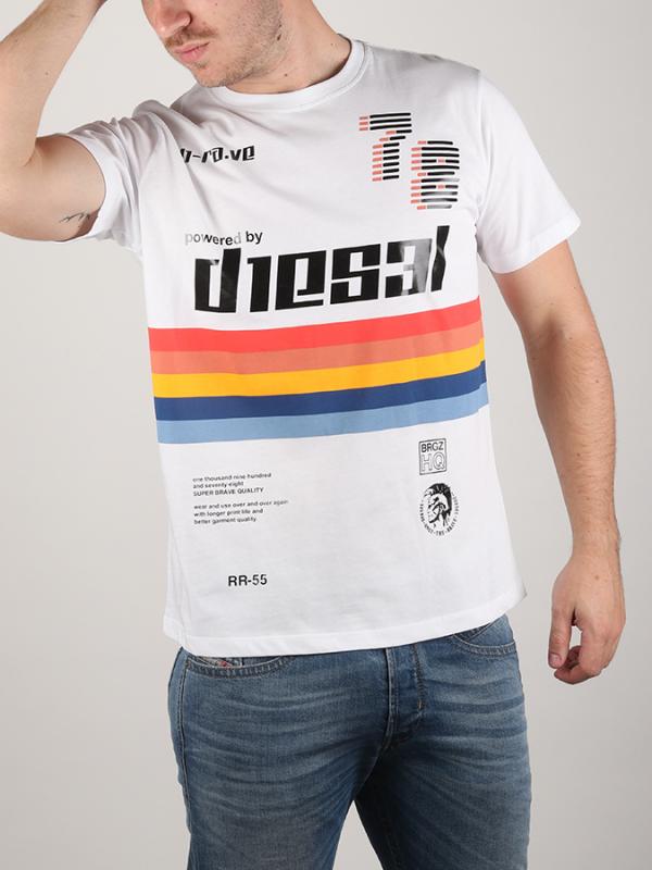 Tričko Diesel T - Joe-Ob Maglietta Bílá