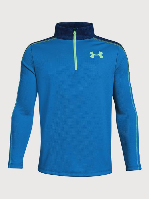 Tričko Under Armour Tech 1/2 Zip Modrá