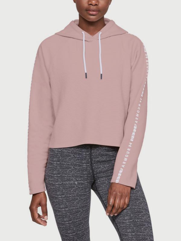 Mikina Under Armour TB Ottoman Fleece Hoodie Růžová
