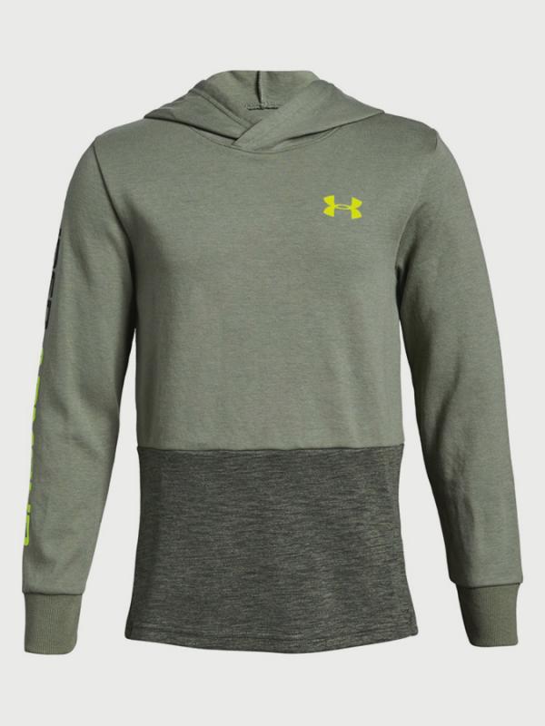 Mikina Under Armour Unstoppable Double Knit Hoody Zelená