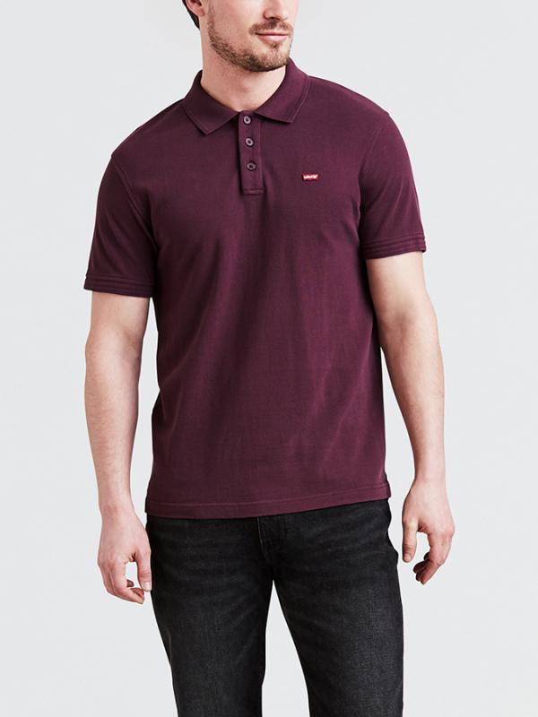 Tričko LEVI'S Housemark Polo Fig Purple Červená