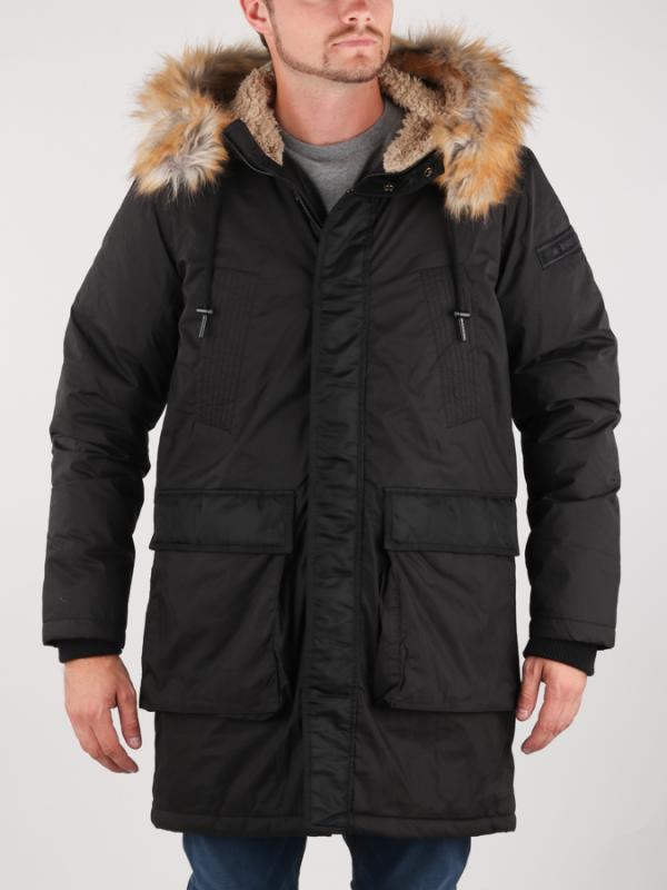 Bunda Diesel W-Folk Cappotto Černá