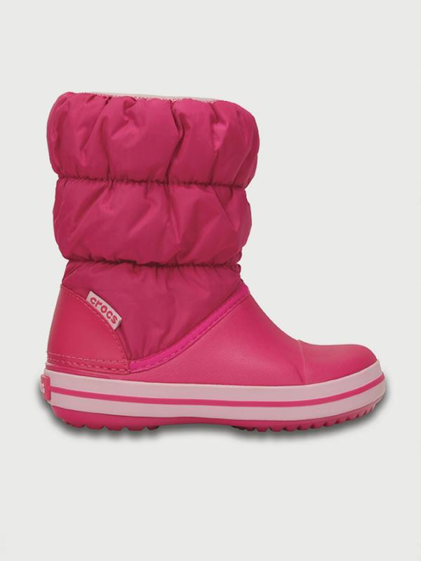 Boty Crocs Winter Puff Boot Kids - Candy Růžová