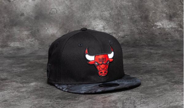 New Era 9Fifty Youth Team Camo Chicago Bulls Cap Black/ Dark Camo