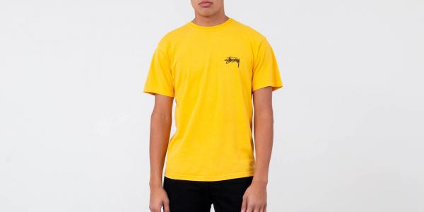 Stüssy 8 Ball Pig. Dyed Tee Gold
