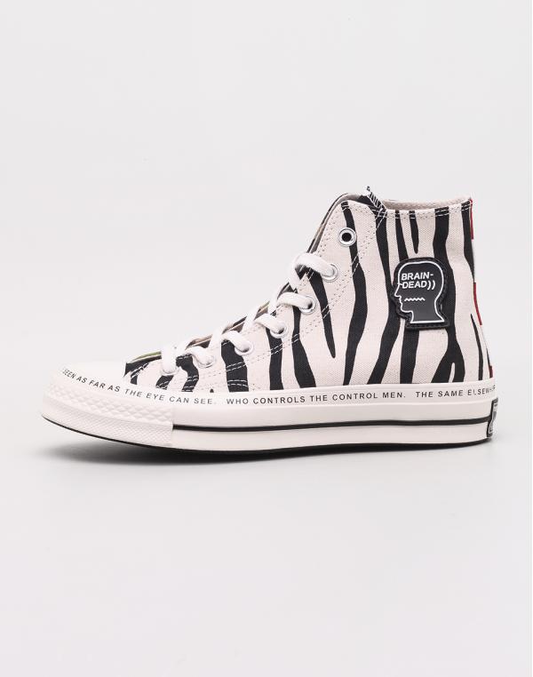Converse Brain Dead Chuck 70 Hi Egret/ Black/ Multi 39