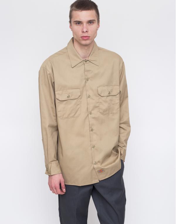 Dickies Work Shirt Khaki M
