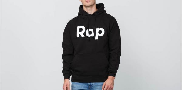 RAP Hoodie Black/ White