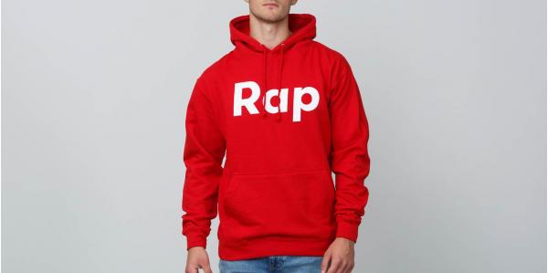 RAP Hoodie Red/ White