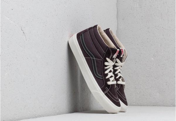 Vans OG Sk8-Mid LX (Suede/ Canvas) Shale/ Black