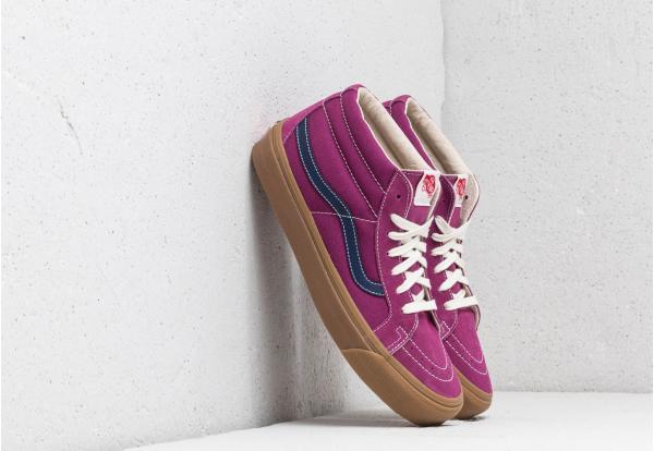 Vans OG Sk8-Mid LX (Suede/ Canvas) Amaranth/ Eclipse