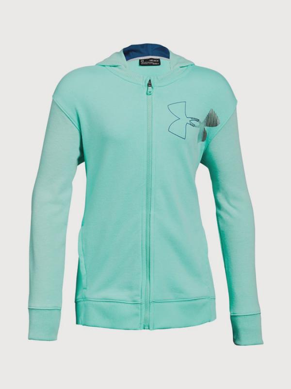 Mikina Under Armour Threadborne Terry Full Zip Zelená