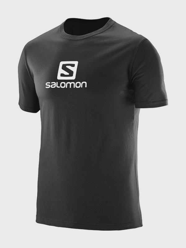Tričko Salomon Coton Logo Ss Tee M Černá