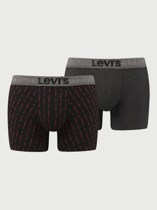 Boxerky LEVI'S 200Sf Message Boxer Brief 2 Pack Barevná