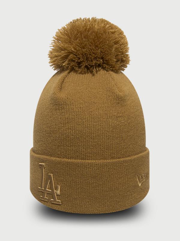 Čepice New Era MLB Wmns league essential bobble cuff LOSDOD Hnědá