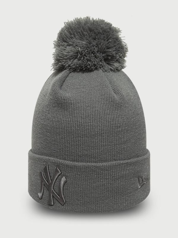Čepice New Era MLB Wmns league essential bobble cuff NEYYAN Šedá