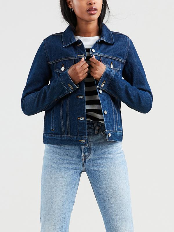 Bunda LEVI'S Original Trucker Clean Dark Authentic Modrá