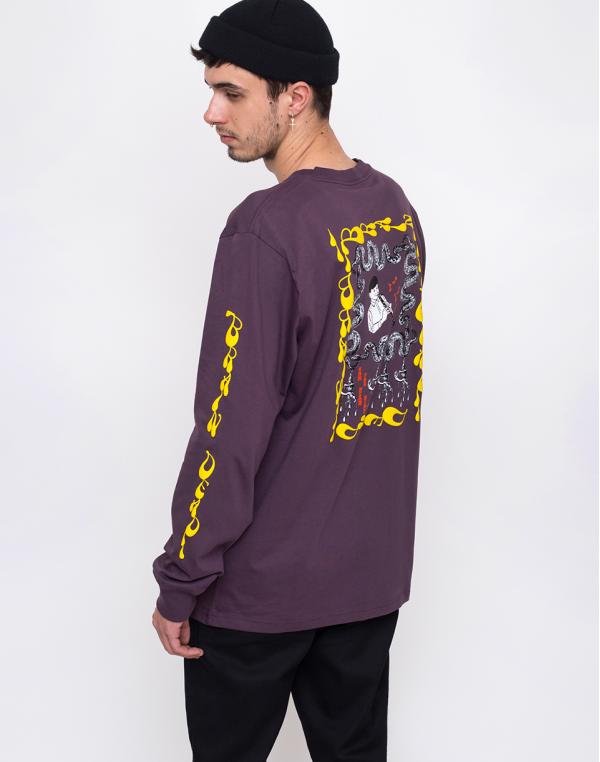 Converse Brain Dead Long Sleeve Tee DUSK PURPLE M