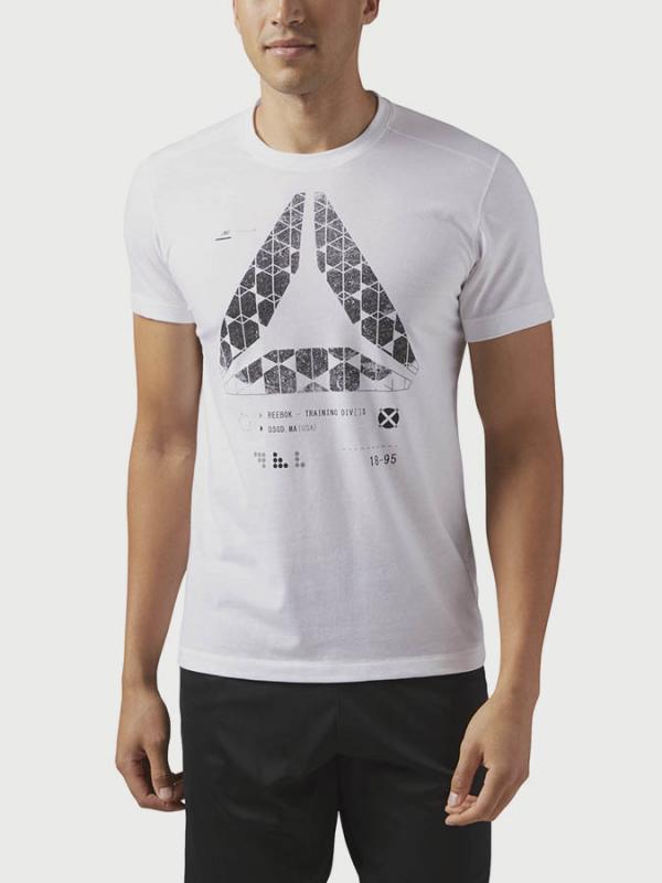 Tričko Reebok Speedwick Graphic Tee Bílá