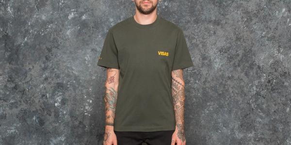 OLAF HUSSEIN Visas Tee Green