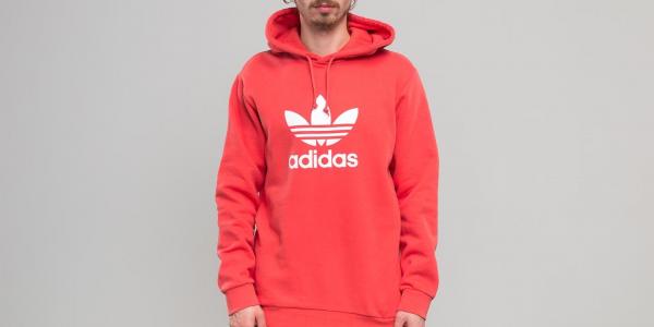 adidas Trefoil Hoody Trace Scarlet